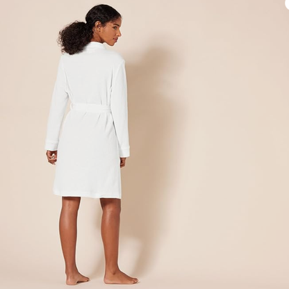 White bathrobe